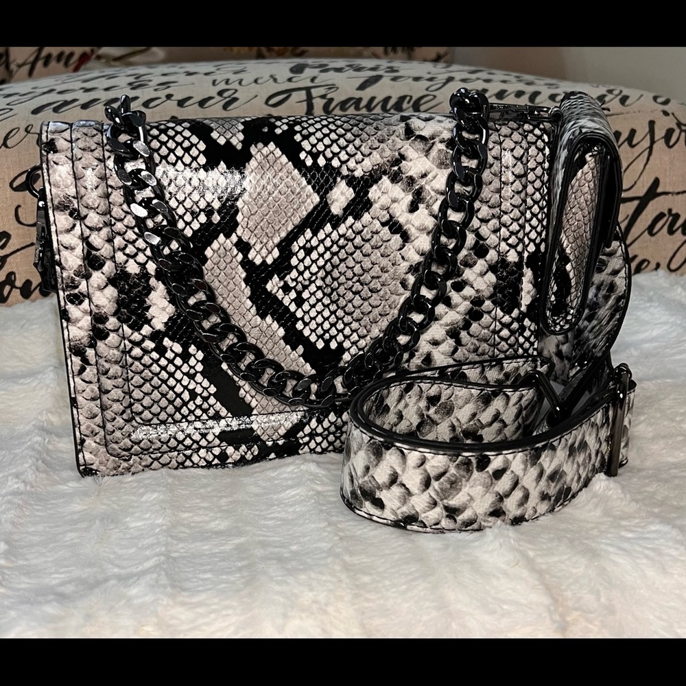 Aldo Black and White Purse